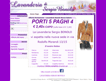 Tablet Screenshot of lavanderiabonolo.com